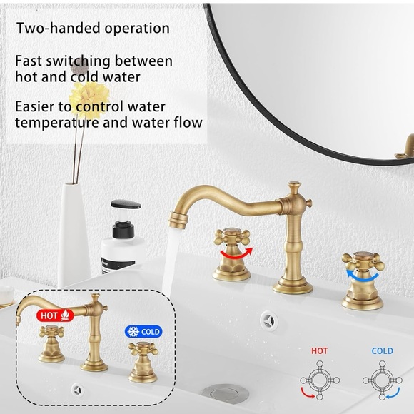 Bathroom sink faucet - Picture 3 of 9